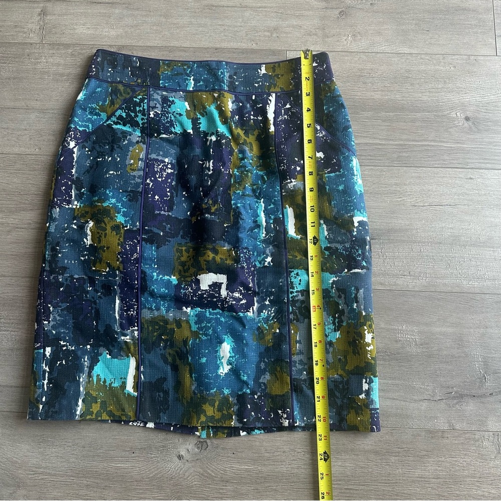 EUC Tabitha x Anthropologie Liquid acres pencil skirt - size 8 - Picture 2 of 4